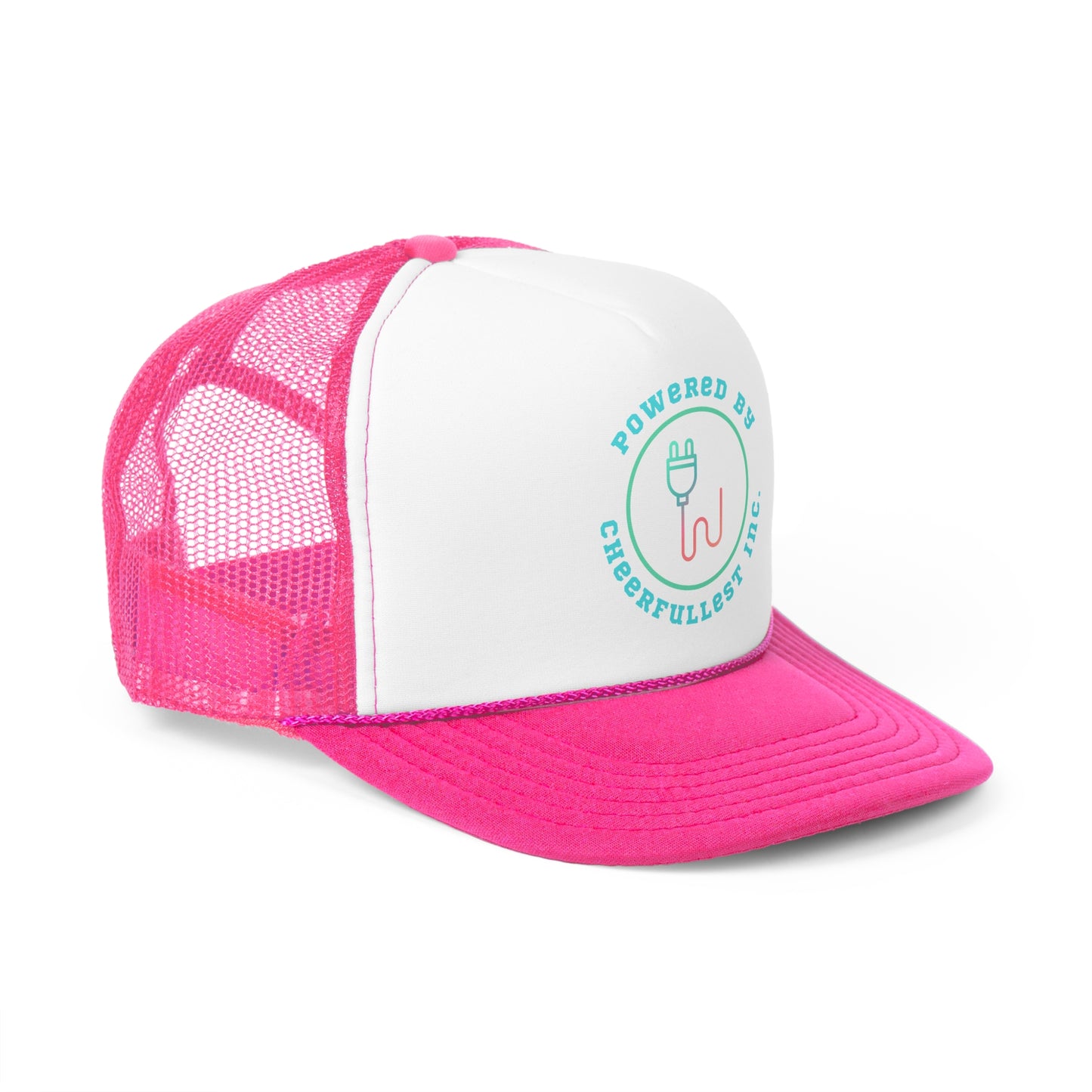 Powered By Cheerfullest Trucker Caps